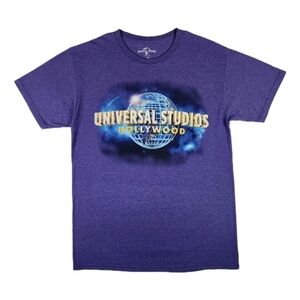 Universal Studios Novelty Shirt Medium Purple Retro Crew Tee Colorful Unisex